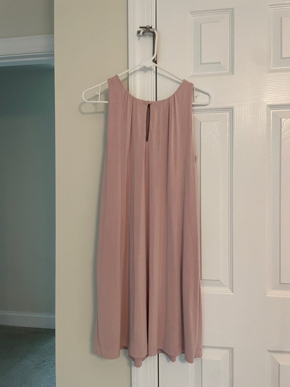 LOFT Sleeveless Mini Dress in Dusty Rose